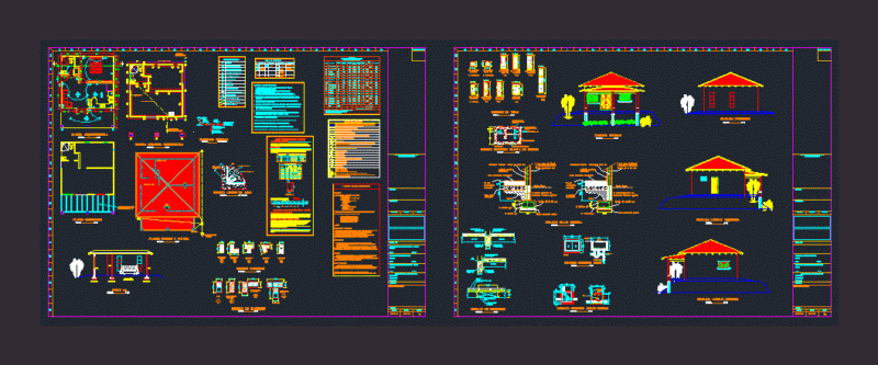 Beach House DWG Detail for AutoCAD