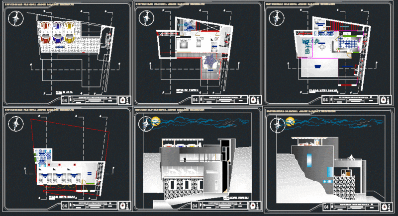 Beach House DWG Detail for AutoCAD