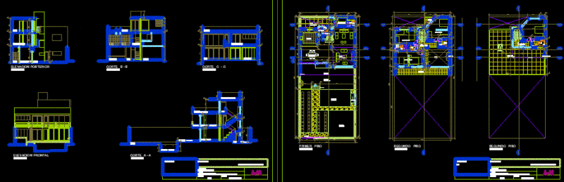 Beach House DWG Elevation for AutoCAD