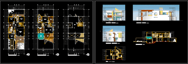 Beach House DWG Plan for AutoCAD