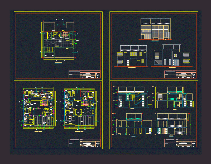 Beach House DWG Plan for AutoCAD