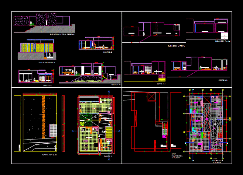 Beach House DWG Plan for AutoCAD