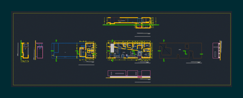 Beach House DWG Section for AutoCAD