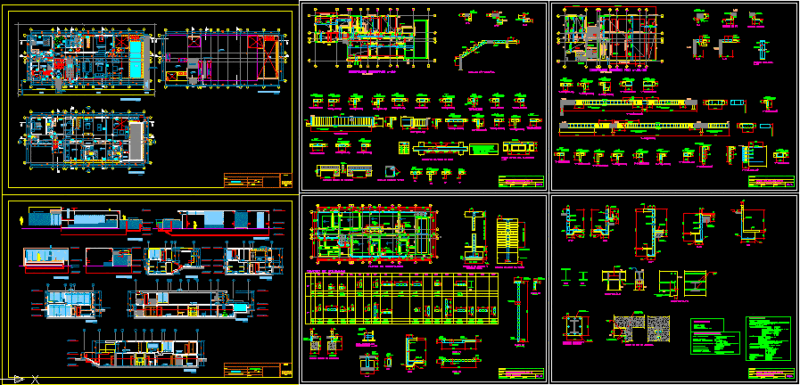 Beach House DWG Section for AutoCAD