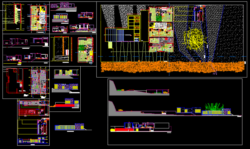 Beach House DWG Section for AutoCAD