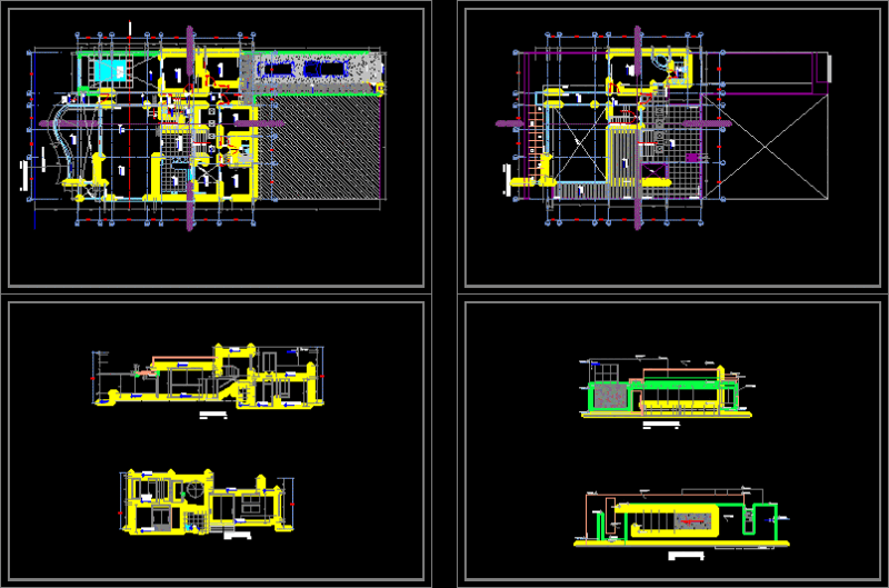 Beach House DWG Section for AutoCAD
