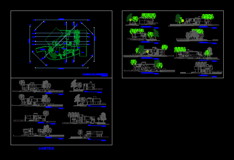 Beach House Minimal DWG Block for AutoCAD