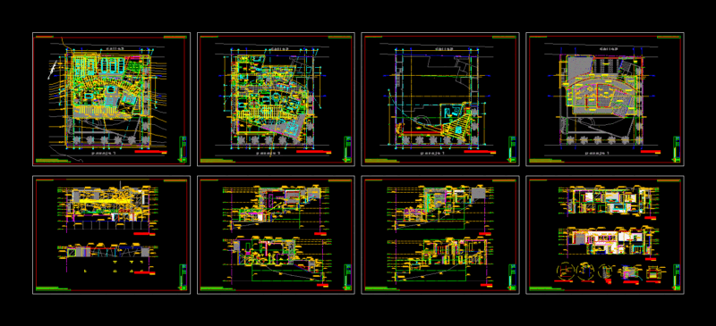 Beach House Plans DWG Plan for AutoCAD