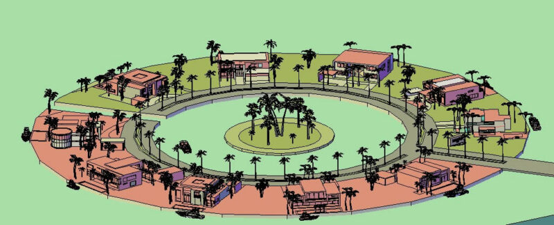 Beach Houses 3D DWG Model for AutoCAD