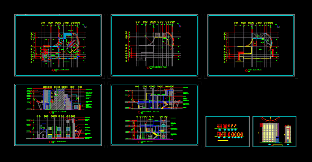 Beach Villa DWG Block for AutoCAD