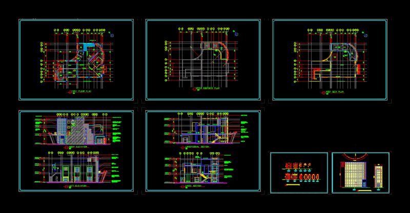 Beach Villa DWG Block for AutoCAD