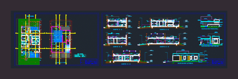 Beadh House DWG Block for AutoCAD