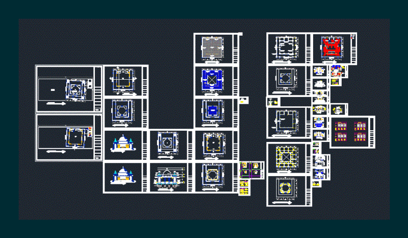 Belawan Mosque DWG Block for AutoCAD