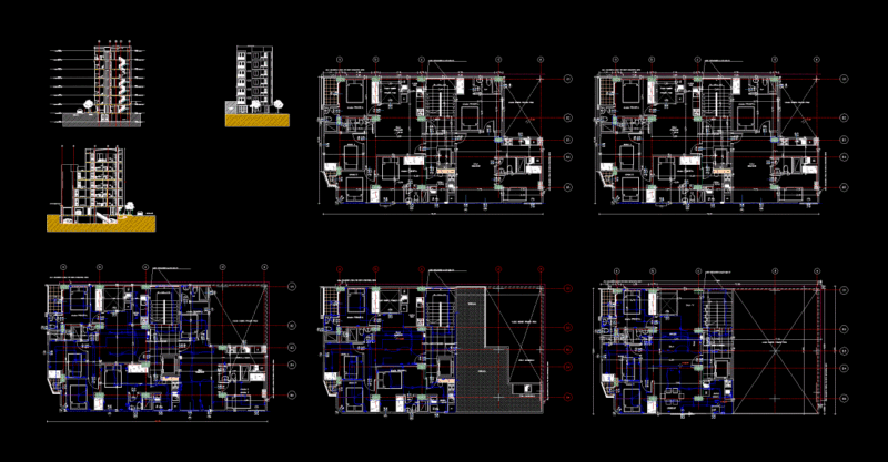 Bifamiliar Project DWG Full Project for AutoCAD