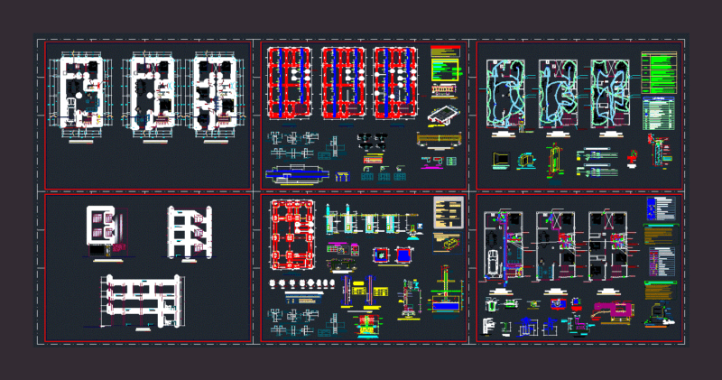 Bifmiliar Housing DWG Block for AutoCAD