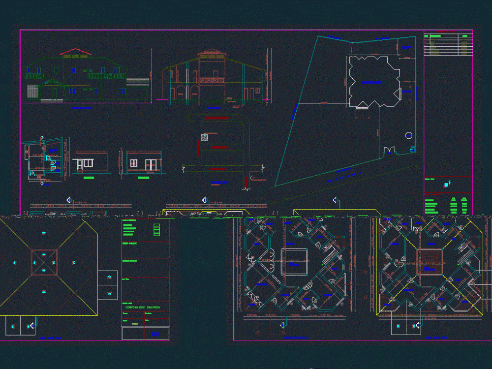 big south indian residence dwg plan for autocad • designs cad