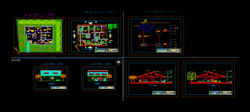 Bioclimatic House DWG Block for AutoCAD