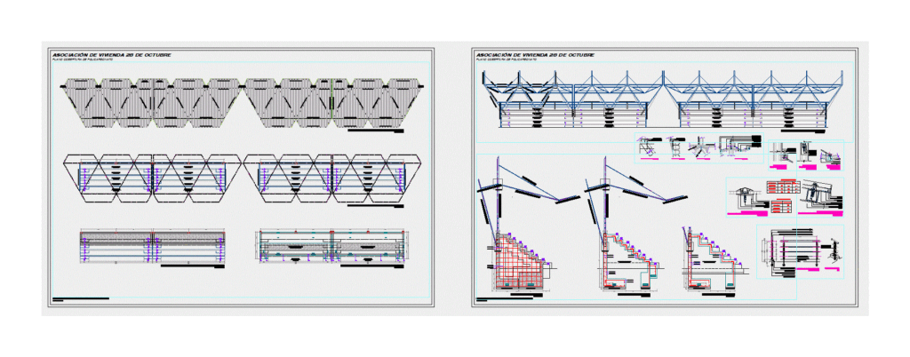 Bleachers And Polycarbonate Cover DWG Plan for AutoCAD