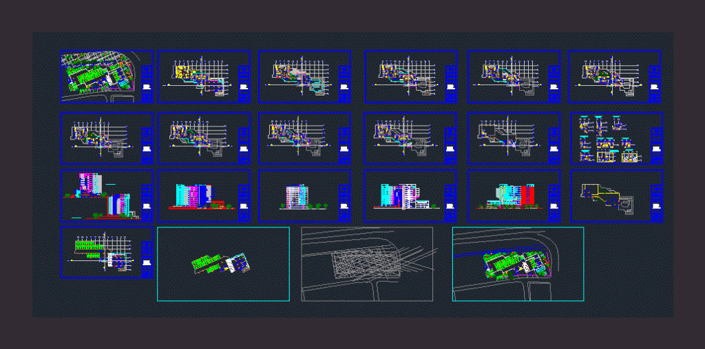 Block Clogging Urbana DWG Block for AutoCAD