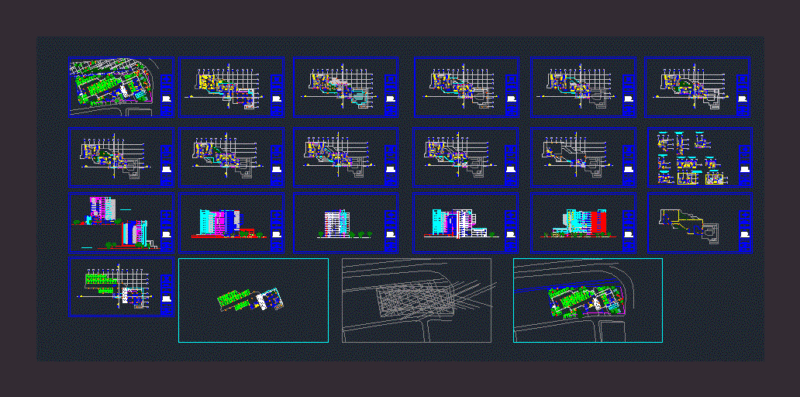 Block Clogging Urbana DWG Block for AutoCAD