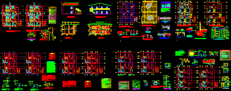 Block Of Apartmens DWG Section for AutoCAD