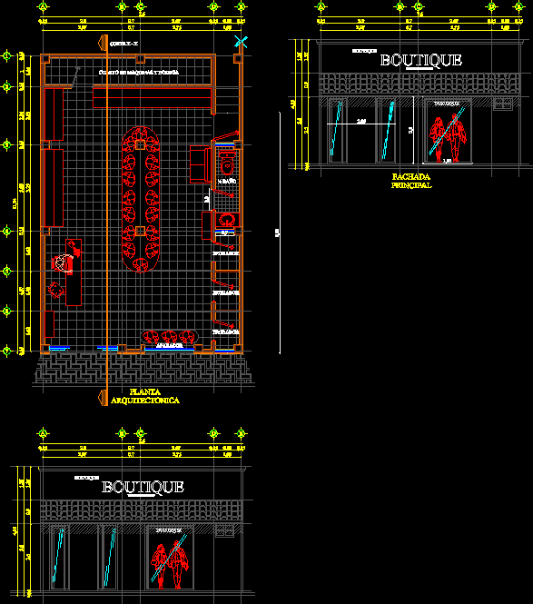 Boutique Clothing Store DWG Plan for AutoCAD • Designs CAD