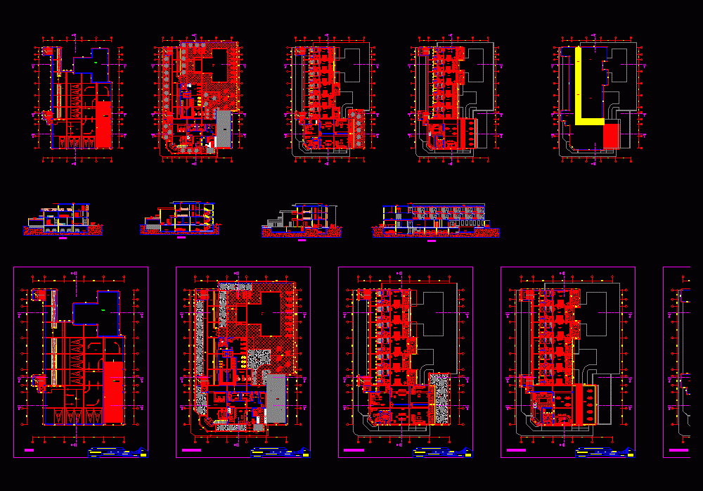 Проект гостиницы dwg