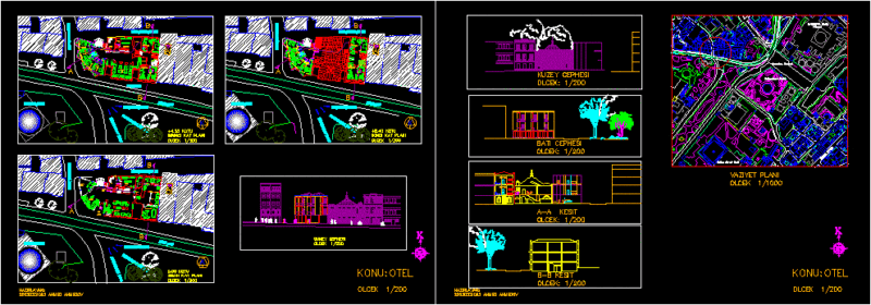 Boutique Hotel DWG Block for AutoCAD