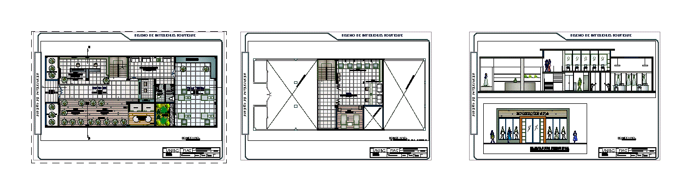 Boutique Minimal DWG Block for AutoCAD • Designs CAD
