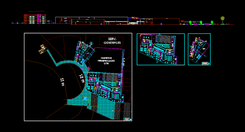 Bowling, Salon Games DWG Block for AutoCAD