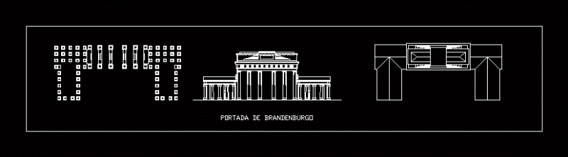 Brandernburgo DWG Block for AutoCAD