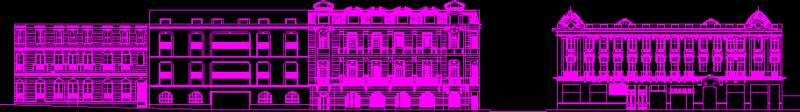 Brazil Street Elevations Valparaiso DWG Elevation for AutoCAD