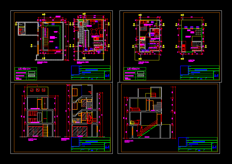 Brena Home DWG Section for AutoCAD