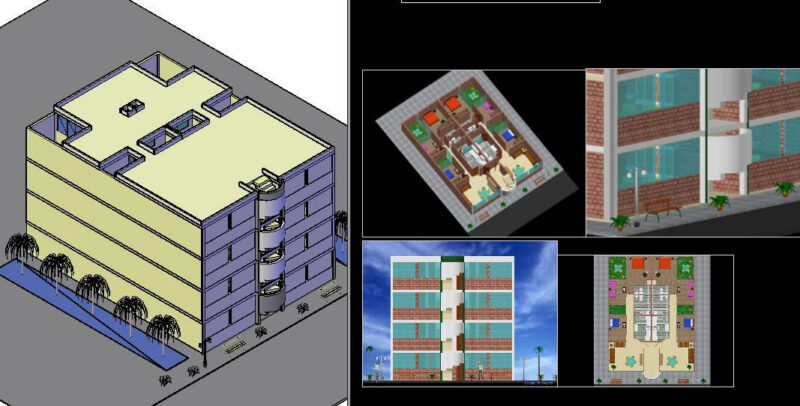 Building 3D DWG Detail for AutoCAD