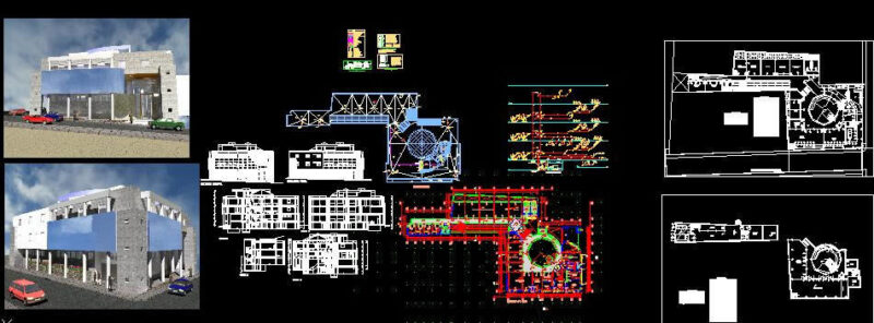Building – Municipal Government DWG Section for AutoCAD