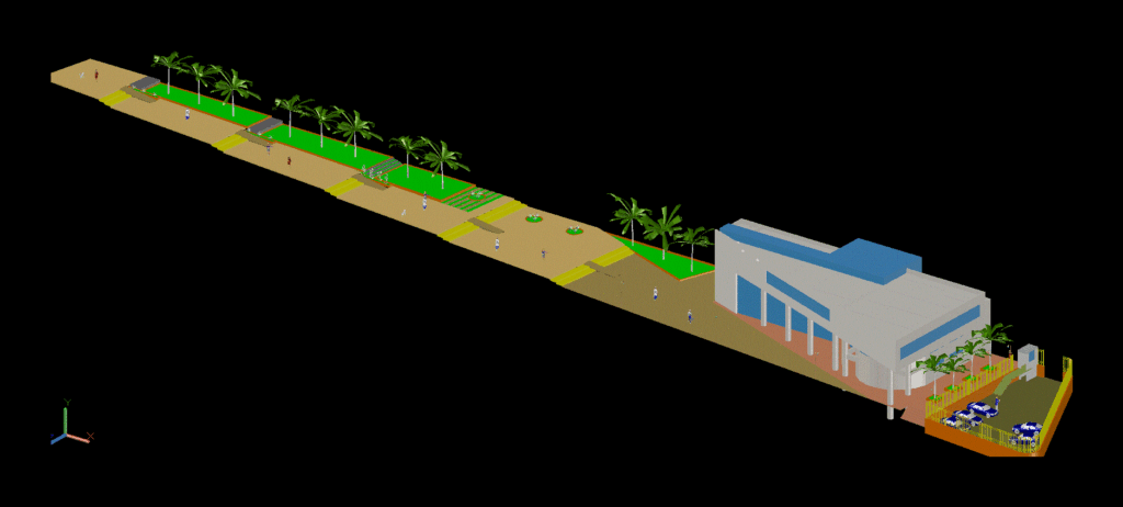 Building – Municipality – 3D DWG Model for AutoCAD