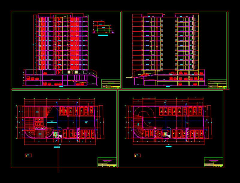 Building Altavista DWG Plan for AutoCAD