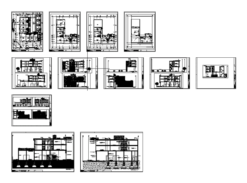 Building Commercial Premises And Offices DWG Block for AutoCAD