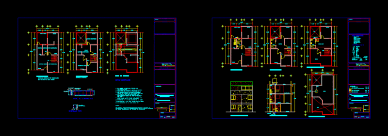 Building Departments – Two Levels DWG Detail for AutoCAD