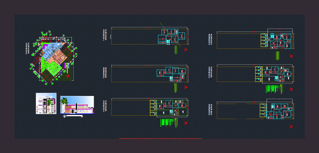 Building Departments DWG Block for AutoCAD