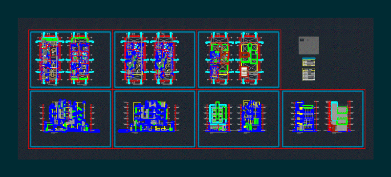 Building Departments DWG Full Project for AutoCAD