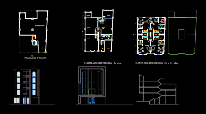 Building DWG Plan for AutoCAD
