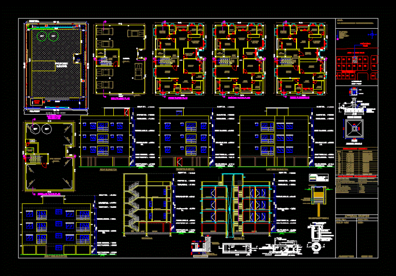 Building DWG Plan for AutoCAD