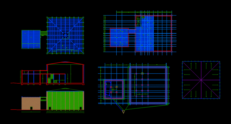 Building Exhibition Halls DWG Detail for AutoCAD