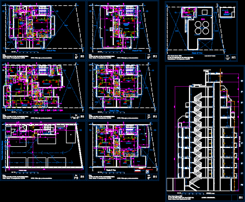 Building Housing DWG Detail for AutoCAD