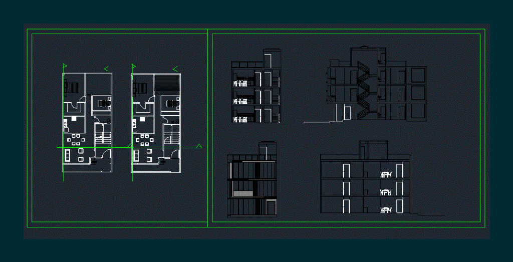 Building In Height DWG Block for AutoCAD