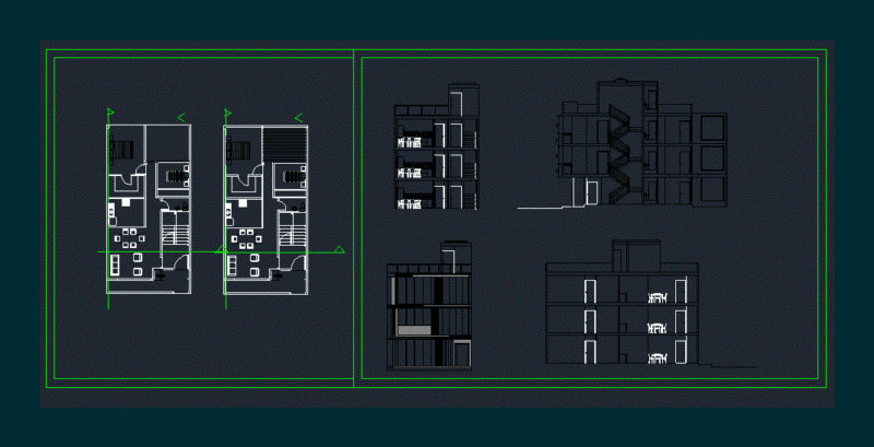 Building In Height DWG Block for AutoCAD