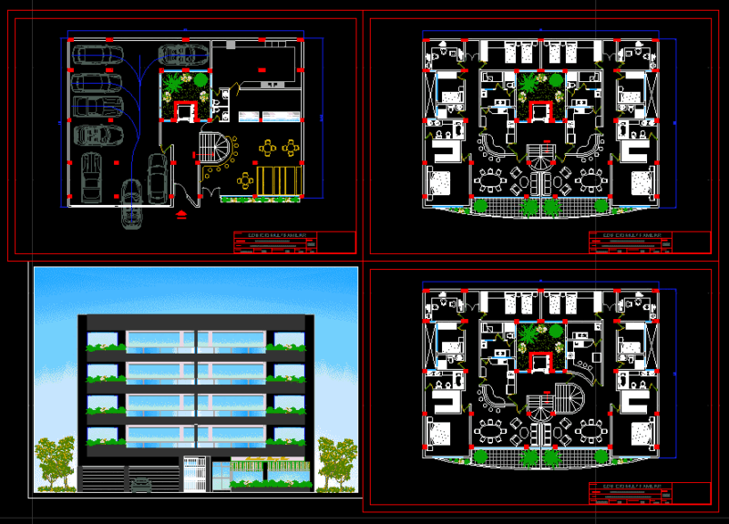 Building Multifamily DWG Block for AutoCAD