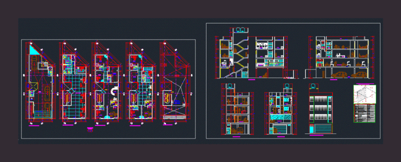 Building Offices DWG Block for AutoCAD