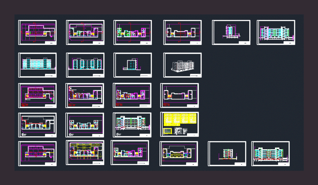 Building Project DWG Full Project for AutoCAD